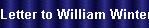 Letter to William Winter