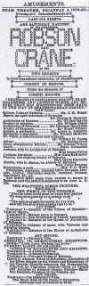 New York Times ad for A Comedy of Errors (9-27-1885) with William Haworth-Resized.jpg (552545 bytes)